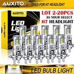 2-20X Auxito H7 Led Headlight Bulbs High Low Bright White Canbus Error Free M6SA. Fixed Price $53.00.