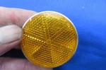Original Honda Amber Reflector 6MM Stud Aluminum, Stanley # 072-0170. Fixed Price $12.00.