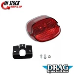 Drag Specialties DS-272198 Red Laydown Taillight Assembly For Top Tag Harley. Fixed Price $94.59.