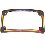 Custom Dynamics Chrome Curved License Plate Frame Led Turn Signal Harley Cru.... Fixed Price $129.95.