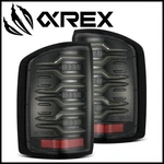 Alpharex Alpha-black Luxx Led Tail Lights 16-18 Sierra 1500/2500/3500 W/halogen. Fixed Price $420.00.
