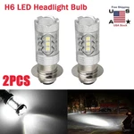 2PC 6000K H6 Led Motorcycle Moped Atv Headlight Bulb Turn Signal Brake Rear Lamp. Fixed Price $9.88.