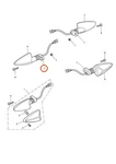 Triumph T2701037 - Lhf Rhr Indicator Turn Signal Assembly Oem. Fixed Price $55.13.