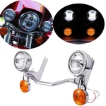 Passing Bar Turn Signals Fog Lights For Harley Road King Police 2010-2014. Fixed Price $179.99.