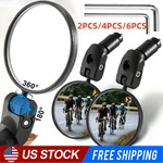 Bicycle Mirrors Handlebar Rearview MIRROR,360 Rotation Adjustable Wide Hd. Fixed Price $5.85.