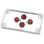 Chris Products - 0602 License Plate Frames With Reflectors, Red. Fixed Price $12.95.