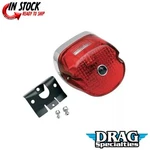 Drag Specialties DS-272199 Laydown Taillight W/blue Dot For Most Harley 73-21. Fixed Price $94.59.