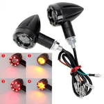 Universal Motorcycle Turn Signals Indicators Bullet Trim Ring Brake Stop Lights. Fixed Price $8.50.