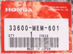 Genuine Honda Turn Signal Assembly Part Number 33600-MEM-601. Fixed Price $43.99.