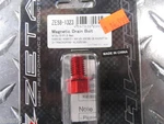 I27 Zeta : Magnetic Drain Plug Red 96-08 KX125/250, 04 KX250F. Fixed Price $14.95.