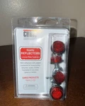 Chris Products Red Motorcycle Mini License Plate Reflector CH4R Pack. Fixed Price $11.18.