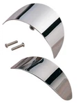 Drag Specialties DS-720097 Chrome Rear Turn Signal Visors 86-23 Flht/flhr/flst. Fixed Price $44.95.