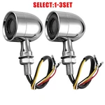 Chrome Led Bullet Turn Signal Blinker Brake Tail Light Fit Harley Davidson 2-6X. Fixed Price $8.54.