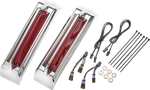 Ciro '23-'25+ Filler Panel Tail Lights Red Lens Chrome 42052. Fixed Price $499.99.