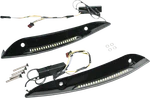 Custom Dynamics Led Windshield Turn Signal Trim Kit 2015-2024 Harley Road Glide. Fixed Price $249.95.
