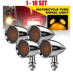 4-40 M10 Chrome Led Turn Signal Amber Light Blinker Indicator Lens Replaceable. Fixed Price $153.80.