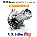 Ultimate Hi/low Led Headlight Bulb For Yamaha 5V2-84314-00-XX 12V 55/60W Vis. Fixed Price $17.99.