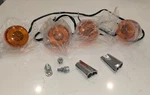 360 Twin Harley Davidson Bullet Light Turn Signal Chrome/red 68005-99 Read. Fixed Price $99.99.