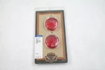 Harley Red Turn Signal Covers. Fixed Price $10.96.