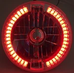 7" Inch Round Motorcycle Crystal Clear Red Led Halo Headlight Bulb Fits Harley. Fixed Price $33.96.