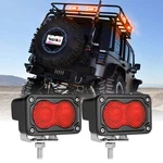 Scene Work Red Backlight 2X 3" Led Cube Square Pods Offroad Utv. Fixed Price $34.99.
