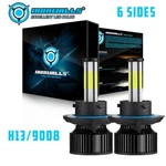 6-SIDES H13 9008 Led Headlight Bulbs Kit 420000LM Hi/lo Beam Super Bright White. Fixed Price $25.79.