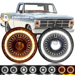 Pair 7" Inch Led Headlights Halo Drl 1953-1977 Ford F-100 F-250 F-350 Pickup. Fixed Price $79.99.