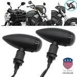 2X Black Motorcycle Bullet Turn Signal Amber Light Blinker For Harley Cruiser. Fixed Price $18.99.