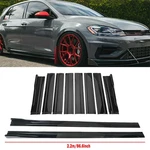 Pair Gloss Black Side Skirt Extensions Splitter Lip For Honda Civic Lx Usa. Fixed Price $51.99.