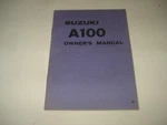 1977 Suzuki A100 Motorcycle Owners Manual.same Era As AP50 A50P AC50 B100P B120. Fixed Price $20.30.