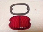 Harley Guide RH-55 Tail Lamp Lens 55-67 Panhead Kh Sportster Servicar W/ Gasket. Fixed Price $42.95.