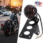 Motorcycle Led Tail Brake Light License Plate W/ Bracket For Harley Honda Bobber. Fixed Price $27.50.