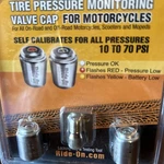 Ride-on Led Smart Valve Stem Motorcycle Pressure Caps Pair 85-4210. Fixed Price $39.00.