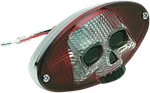 Drag Specialties Taillight Red Cat Eye With Skull Face Fits 12-0403RCR-BC3. Fixed Price $64.43.