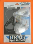 Led Rear Turn Signals For Harley Amber W/ Clear Lens Drag # 2020-0277. Fixed Price $49.99.