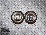 Pair 4.5" Halo Fog Lights - Harley Davidson Led Black Auxiliary Forward. Fixed Price $99.99.