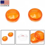 1 Pair Turn Signal Light Amber Lens Cover Fit For Harley Sportster Dyna Softail. Fixed Price $8.50.