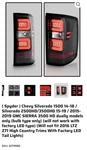 Spyder 5079985 Led Tail Lights Compatible CHEVY1500-14-18 GMCSIERRA3500. Fixed Price $260.00.