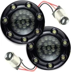 Eagle Lights 2" Rear 1157 Led Turn Signals For Harley Davidson Black Trim Ring. Fixed Price $99.99.