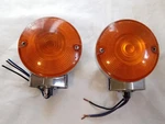 Harley Davidson Flat Front Turn Signal Parts, Amber Filter. Fixed Price $50.00.