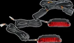 Custom Dynamics Saddlebag Rail Led Light Bar W/ Red Lens For Harley 10-13 Flhx. Fixed Price $84.95.