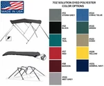 7.6OZ Boat Bimini Top 3 Bow Key West 166 Sk Cc 2009-2014. Fixed Price $531.53.
