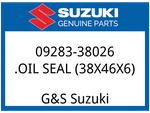 Suzuki Oem Part 09283-38026 Oil Seal (38X46X6). Fixed Price $17.76.