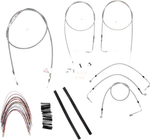 Burly Stainless Cable Brake Line Kit B30-1086 16" Apes 07 Harley Davidson Flhr. Fixed Price $500.03.