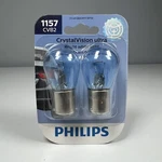 Philips 1157CVB2 Crystalvision Brake Lamp Light Bulb - Pack. Fixed Price $7.99.