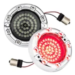 Eagle Lights 3.25 Rear Led Turn Signals 1156 Chrome Trim Ring Harley-davidson. Fixed Price $99.99.