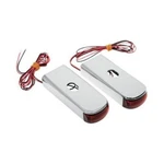 Alloy Art DSL-3 Fender Strut Led Marker Lights, Chrome With Red.... Fixed Price $149.99.