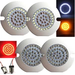 Eagle Lights 3" Harley Led Front & Rear Turn Signal Kit Clear Lenses Equalizer. Fixed Price $239.99.