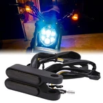 Us Handlebar Led-turn-signals Mini Motorcycle Blinkers Running Lights For Harley. Fixed Price $17.18.
