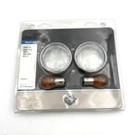 Oem Harley Genuine 69755-04 Chrome Rear Bullet Turn Signal Trim Rings Amber Bulb. Fixed Price $27.90.